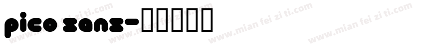 pico sans字体转换